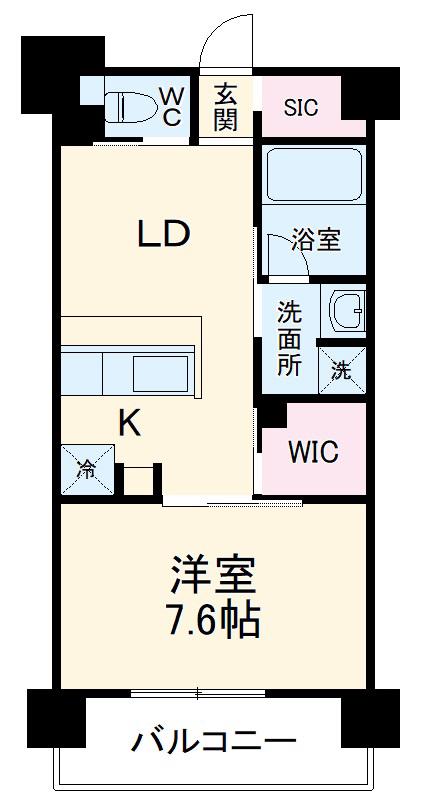 ART RESIDENCE IN OOTAKA-NO-MOR(1LDK/1階)の間取り写真