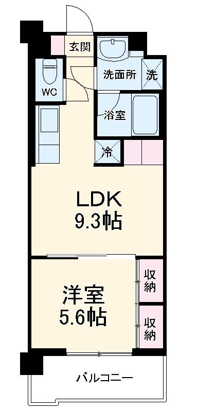 ART RESIDENCE IN OOTAKA-NO-MOR(1LDK/4階)の間取り写真
