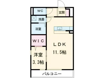 リブリ・昭和園(1LDK/2階)の間取り写真