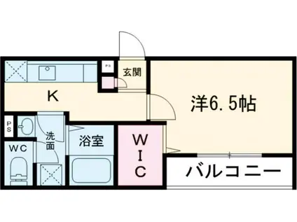 リブリ・にれの木(1K/1階)の間取り写真