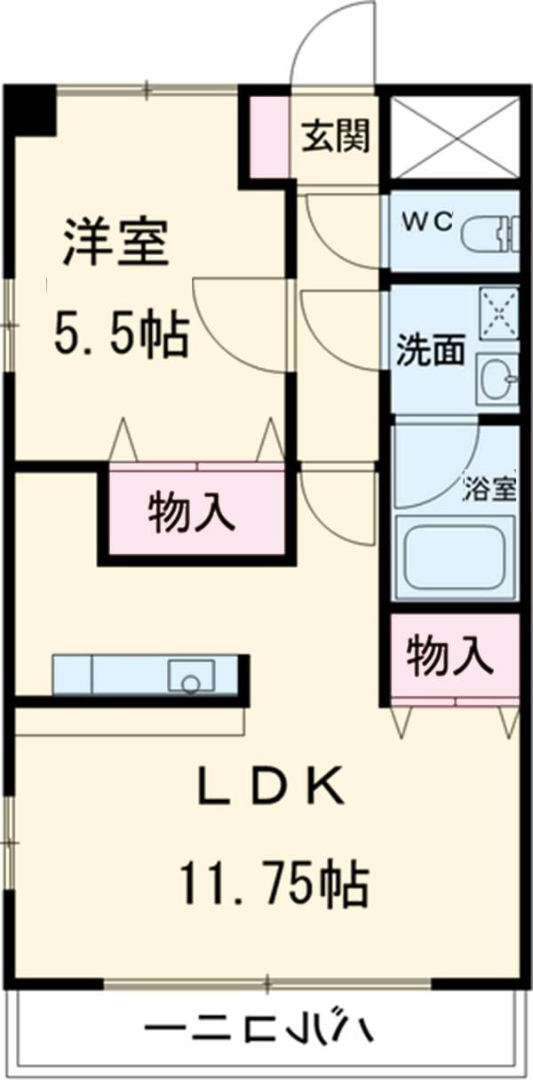 メゾン・ド・プロバンス(1LDK/3階)の間取り写真