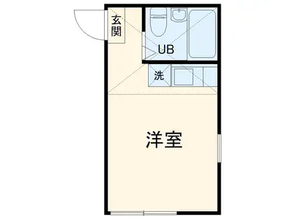 ユナイト横浜ファーストブランチ(ワンルーム/1階)の間取り写真