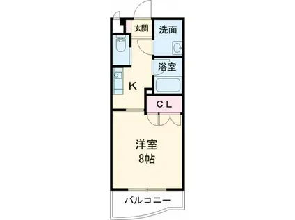 フォンテーヌ・マンションB(1K/3階)の間取り写真