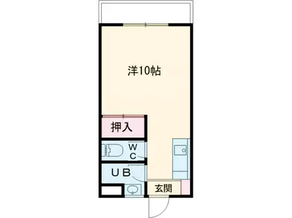 キャッスル高良(ワンルーム/4階)の間取り写真