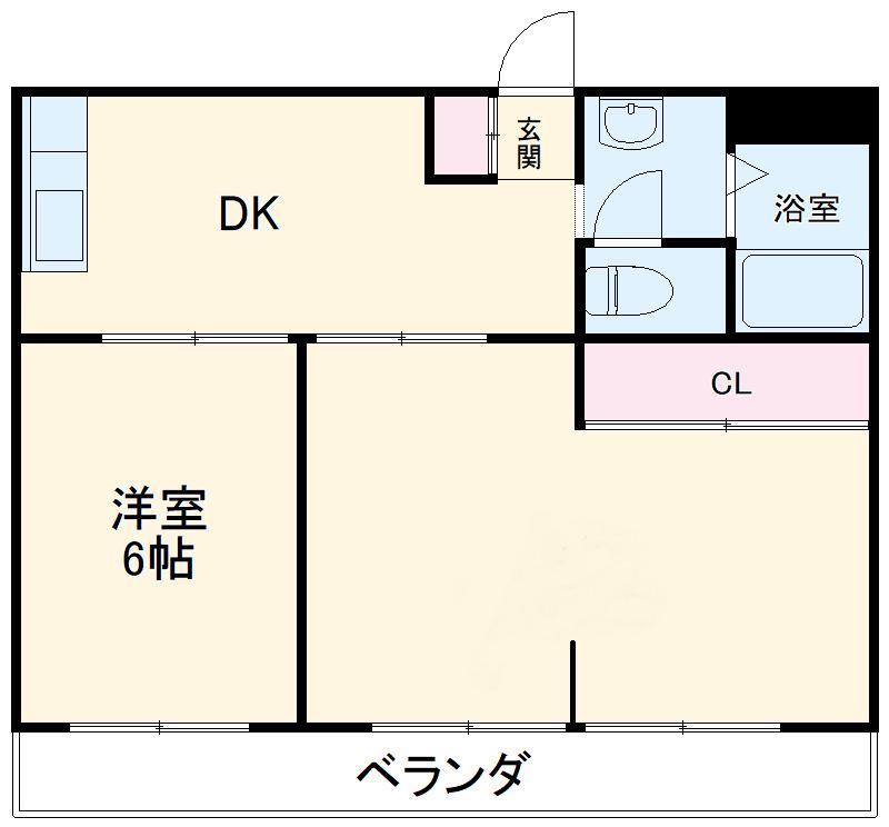 シティーハイツEIⅡ(3DK/1階)の間取り写真