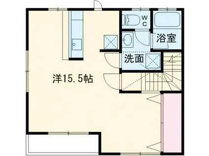 ブラボス(ワンルーム/2階)の間取り写真