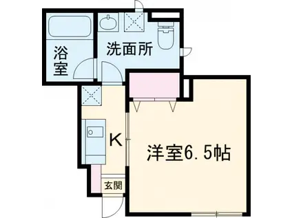 COOKY COURT(1K/1階)の間取り写真