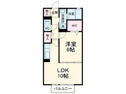 サンスクエア(1LDK/1階)の間取り写真