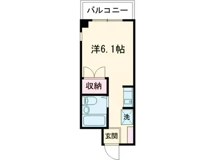 キャッスルアメニティ(ワンルーム/3階)の間取り写真