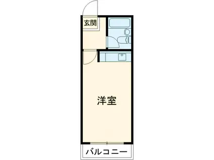 岡本ビル(ワンルーム/4階)の間取り写真