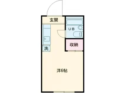 アズーレ八王子(ワンルーム/2階)の間取り写真