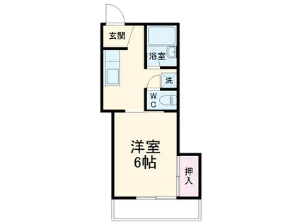 柴田ハイツ(1DK/2階)の間取り写真