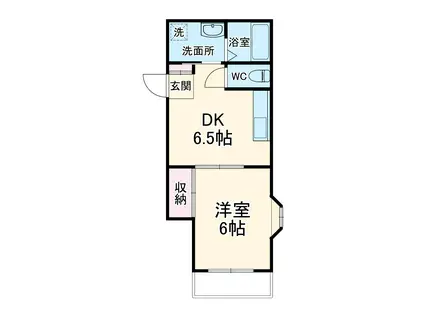 サングリーム川口(1DK/3階)の間取り写真