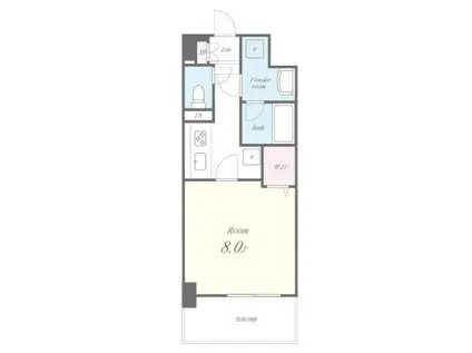 ソレアード並木(1K/5階)の間取り写真