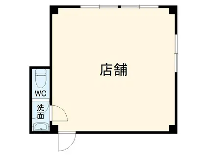 フォーラム川口(ワンルーム/1階)の間取り写真