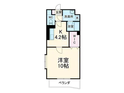 SANDY BEACH(1DK/2階)の間取り写真