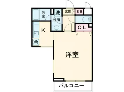 ミリアレジデンス桜新町(1K/3階)の間取り写真