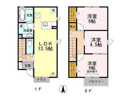 ラフィーナ(3LDK)の間取り写真