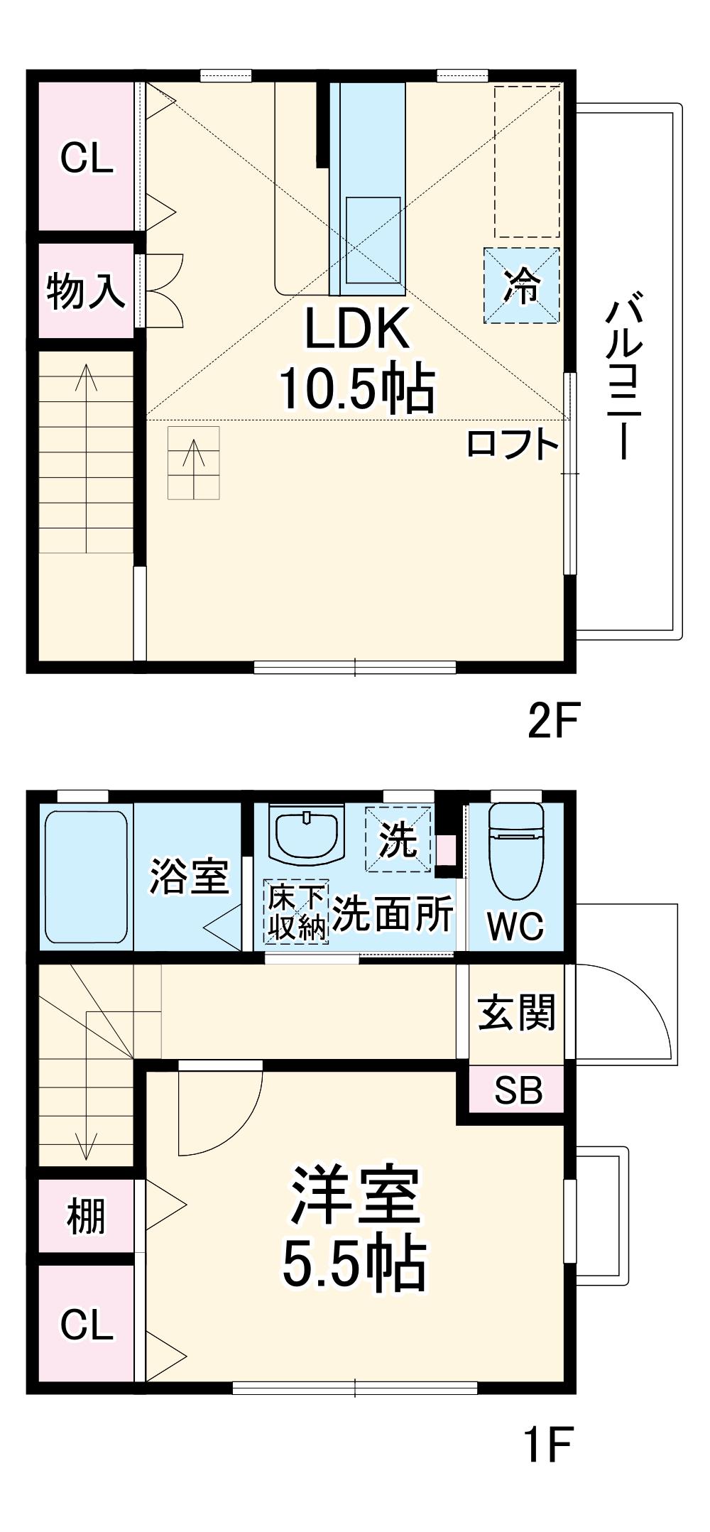 パラディーゾ(1LDK/1階)の間取り写真