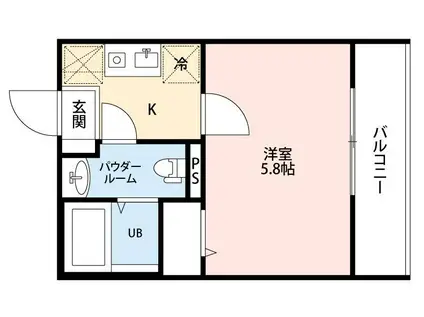 サニー日進町(1K/1階)の間取り写真