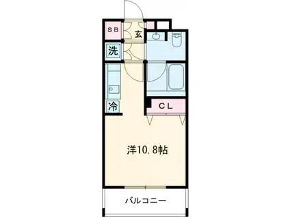 DELCCS KOMAZAWA(ワンルーム/3階)の間取り写真