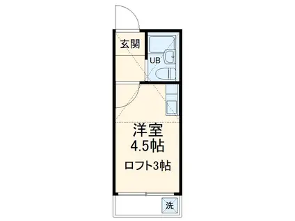コスモコーポ磯子(ワンルーム/1階)の間取り写真