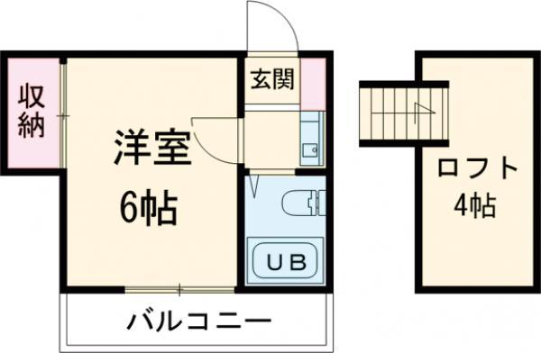 エニーセ南 2号棟(ワンルーム/2階)の間取り写真
