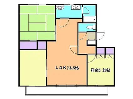 セゾンエスポワールA(3LDK/2階)の間取り写真