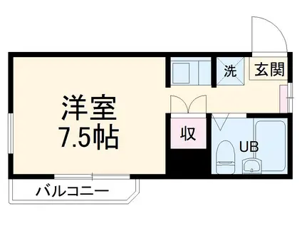 メゾン・ド・パサージュ(ワンルーム/4階)の間取り写真