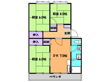 アルコープ渋谷(22LDK/2階)の間取り写真