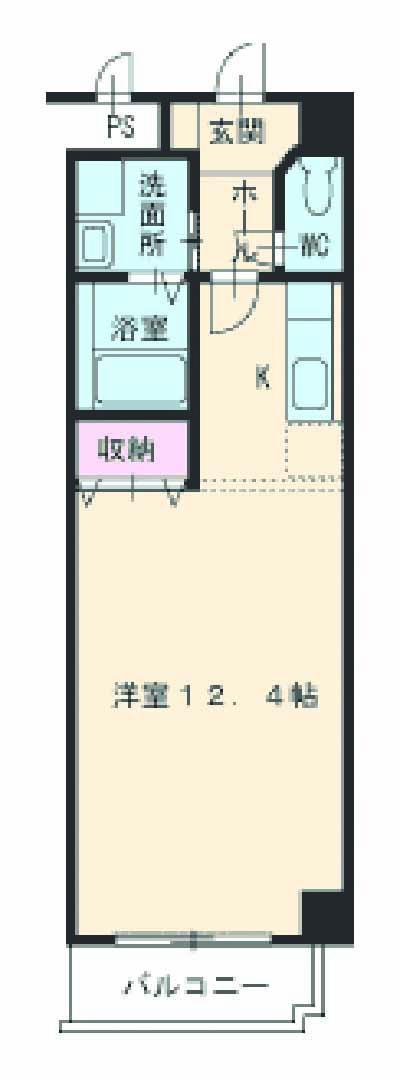 サンハイツ池田Ⅱ(1K/2階)の間取り写真