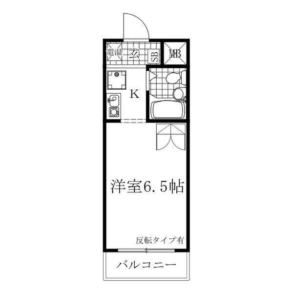 OMレジデンス瀬戸南(ワンルーム/1階)の間取り写真