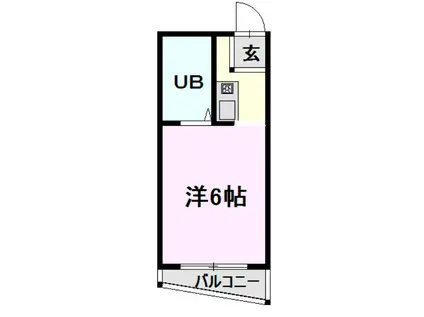 ハイマンションノムラ(1K/6階)の間取り写真