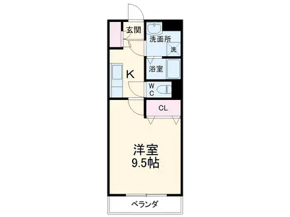 さくらパレス(1K/2階)の間取り写真