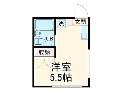 LIGIER KANAYAMA(ワンルーム/2階)の間取り写真