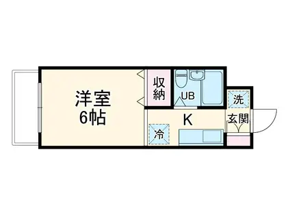エステートピア大成(ワンルーム/3階)の間取り写真