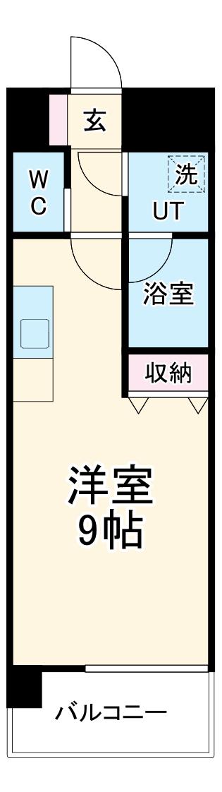 すまいるライフ浄水(ワンルーム/2階)の間取り写真