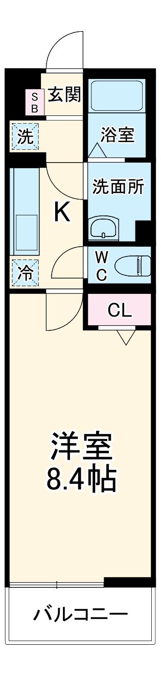 リブリ・OMIYA HONGO(1K/2階)の間取り写真