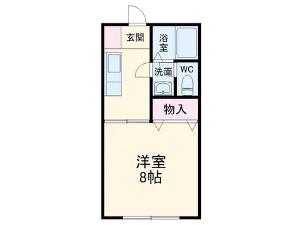 コーポ沢田(1K/1階)の間取り写真