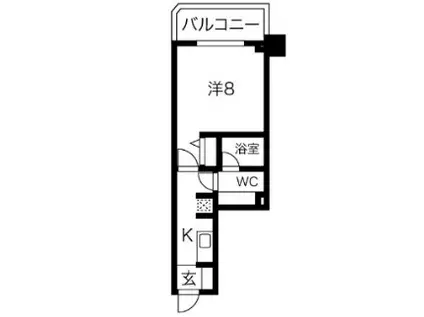 エルフォルテ赤羽西(1K/1階)の間取り写真