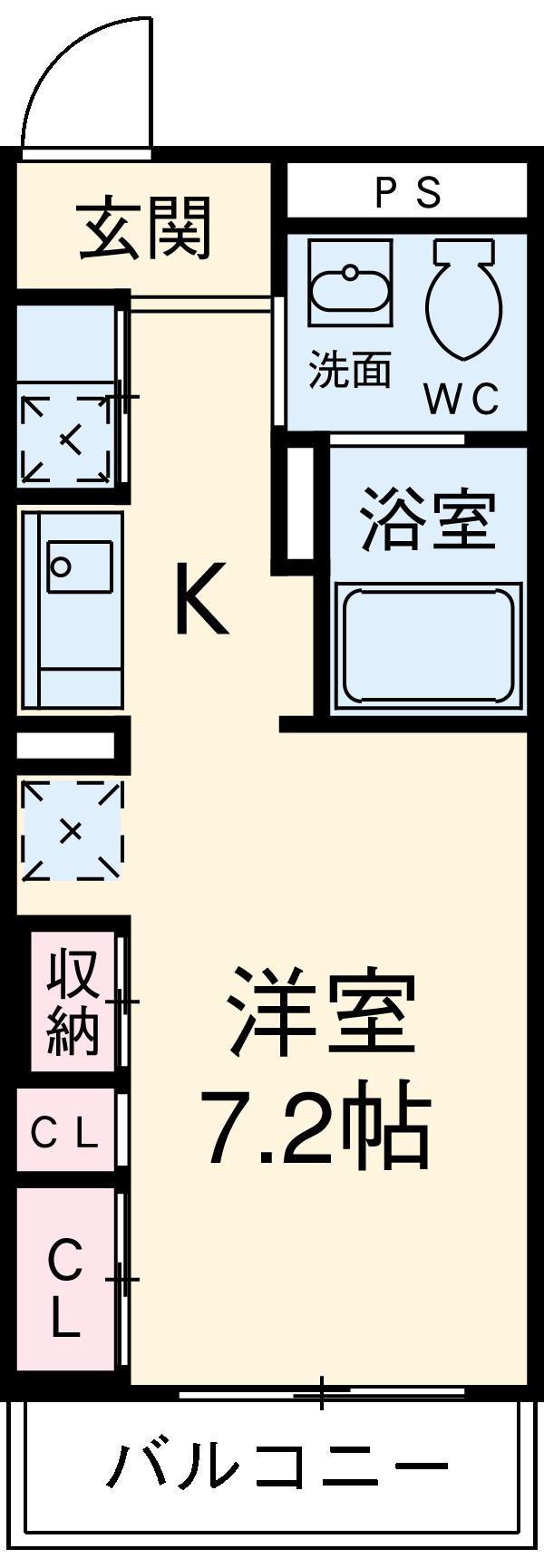 リブリ・四季(1K/3階)の間取り写真