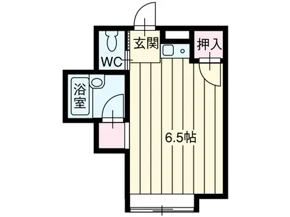モンパオ21(ワンルーム/2階)の間取り写真