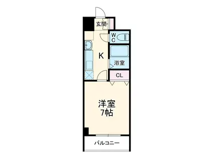 リプル千代田(1K/2階)の間取り写真