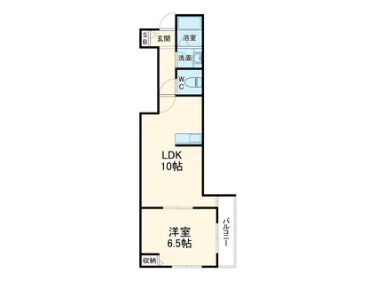 FORESTA Ⅷ(1LDK/3階)の間取り写真