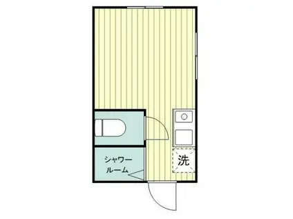 グレースラート(ワンルーム/1階)の間取り写真