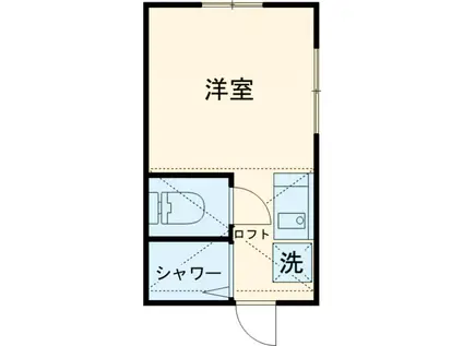 グレースラート(1K/2階)の間取り写真