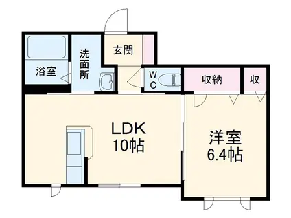 ファミーユSAKURA Ⅴ(1LDK/1階)の間取り写真