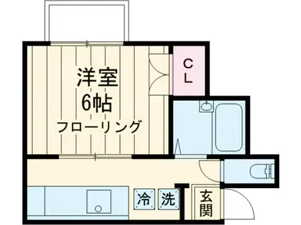 コート・ハイム丸博Ⅱ(1K/2階)の間取り写真