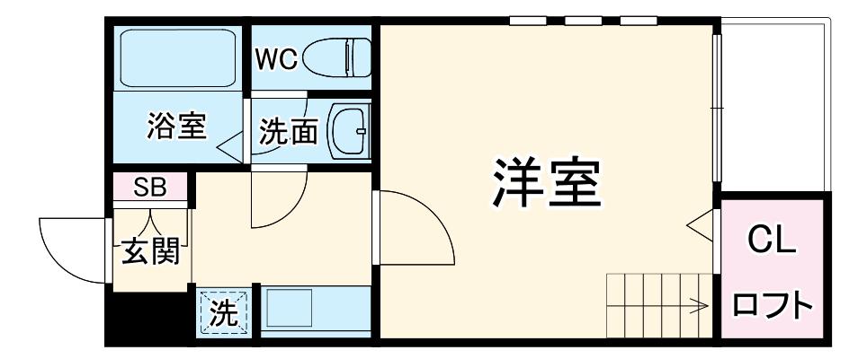 アムール金山(1K/3階)の間取り写真