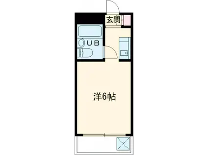 プチメゾン上大崎(ワンルーム/3階)の間取り写真